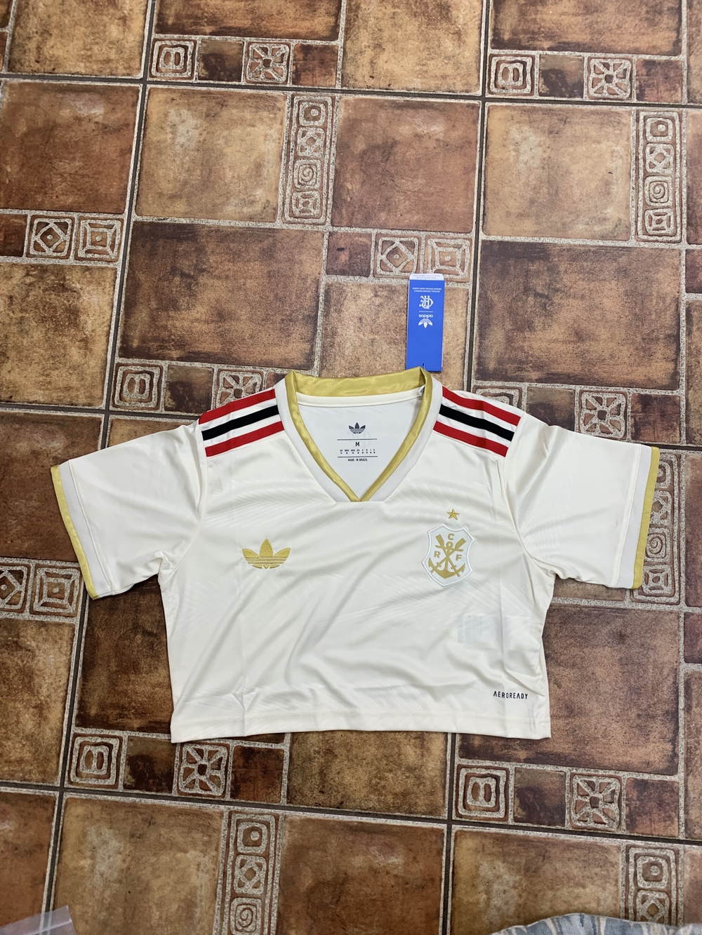 adidas Originals Flamengo 2026 Third Kit Women's Cropped Jersey Size M
